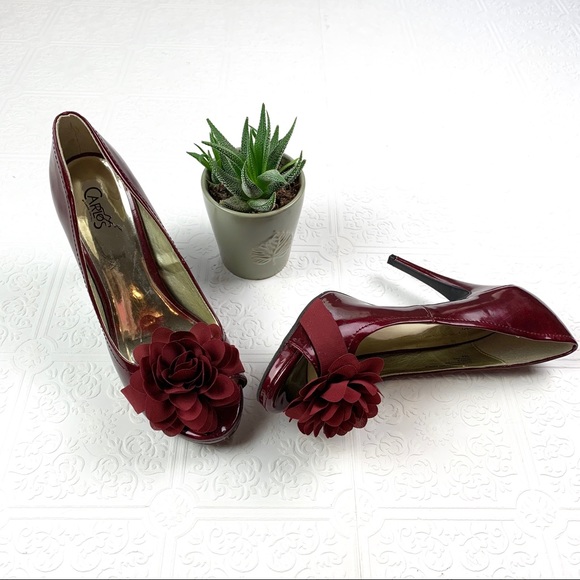 Carlos Santana Shoes - 🌞 Carlos Santana Cupcake Ruby Red Heels SZ 9